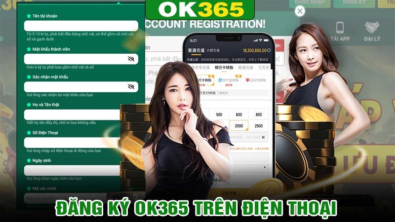 Đăng ký ok365 trên điện thoại